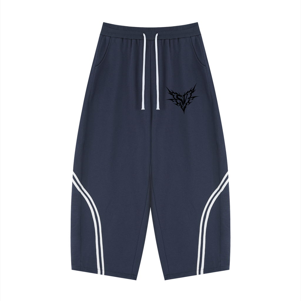 Unisex Wide Leg Piping Sweatpants