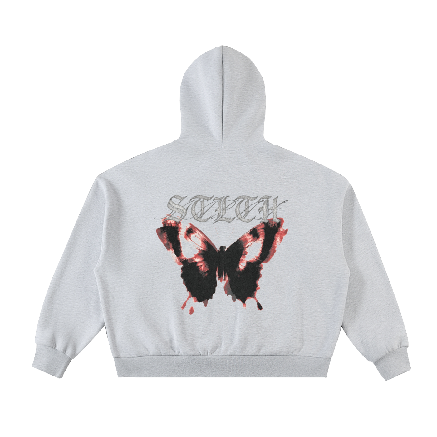 Fleeced Full-Zip Boxy Hoodie