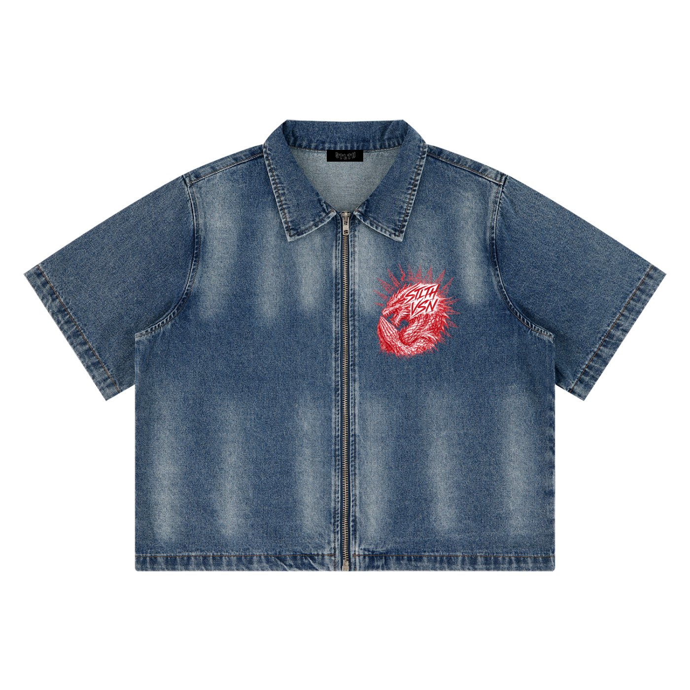 Full-Zip Denim