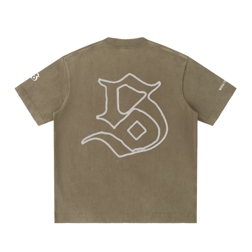 SDE Vintage Washed Frayed T-Shirt