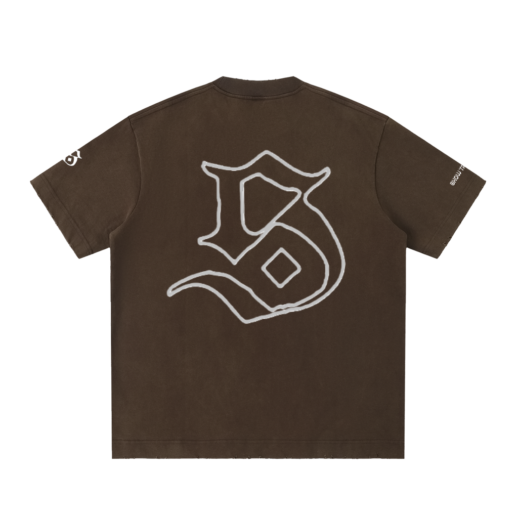 SDE Vintage Washed Frayed T-Shirt