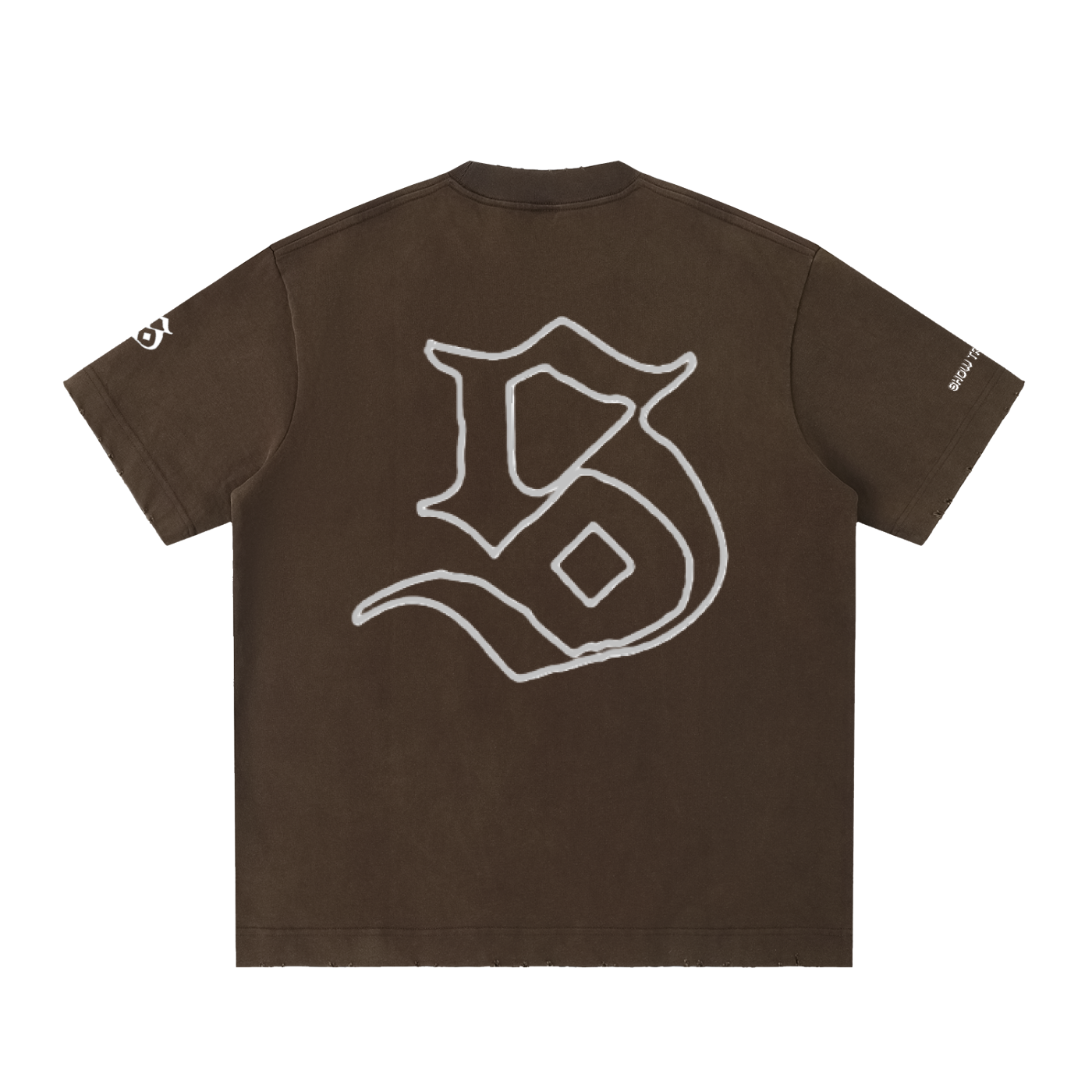 SDE Vintage Washed Frayed T-Shirt