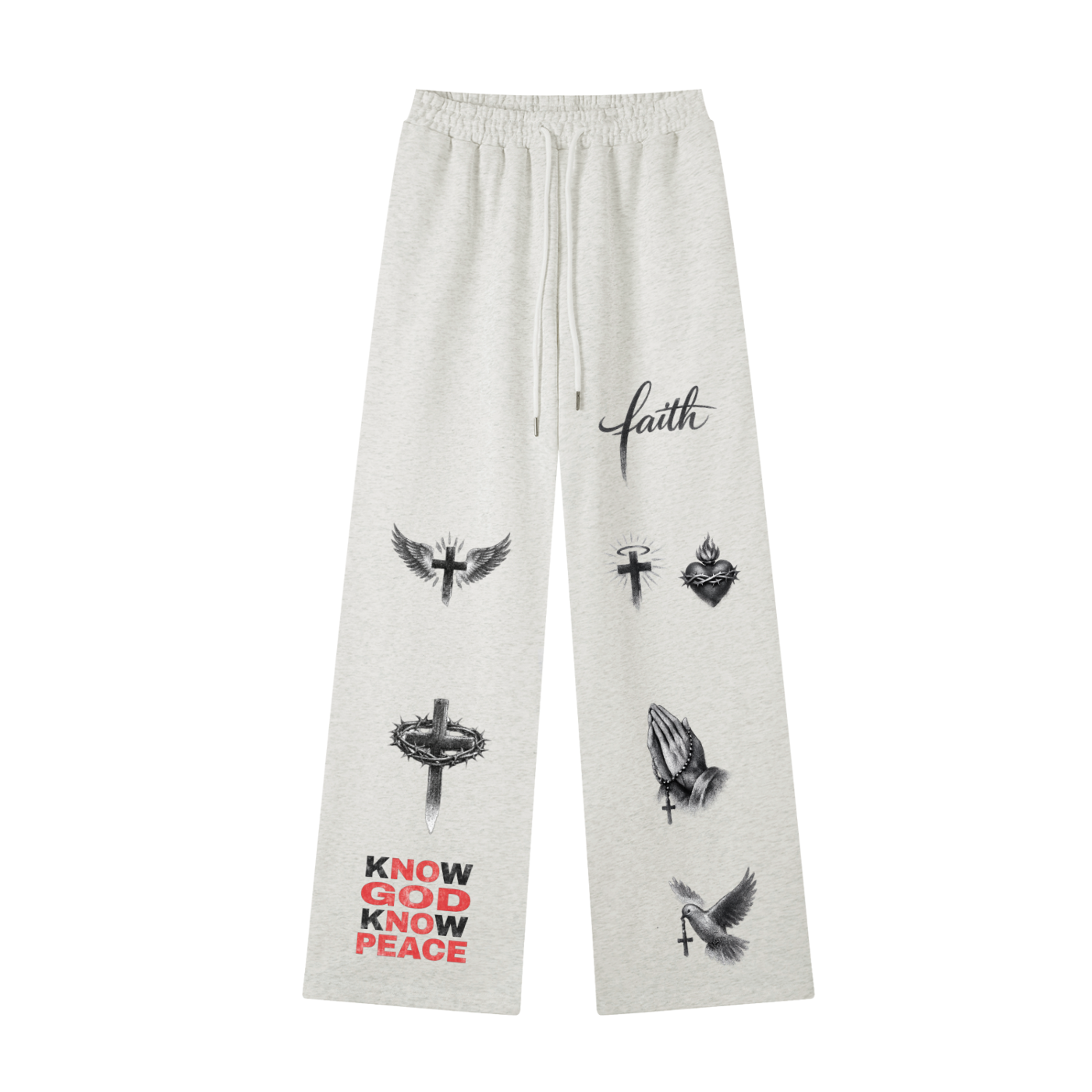 womens Essential Straight-Leg Sweatpants