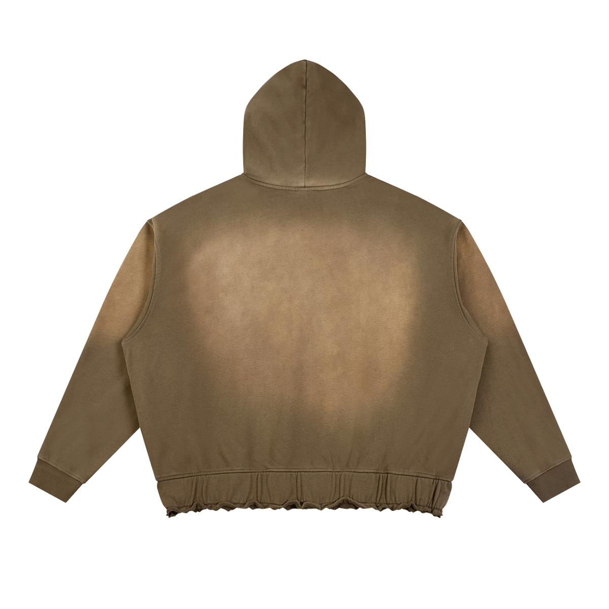 Tranquil Sunfade Ripped Boxy Hoodie