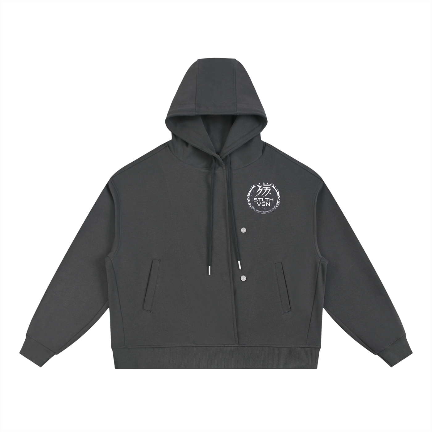 002 Isolated Visions Placket Hoodie