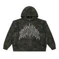 White Waffle Tree Camo Boxy Hoodie
