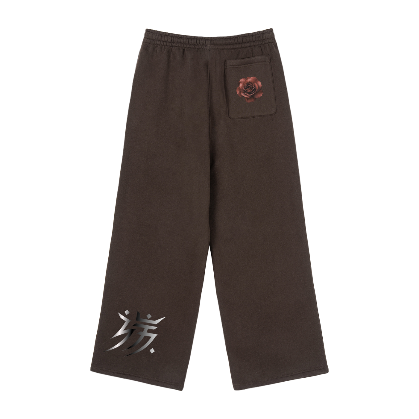 Fleece Drawstring Straight-Leg Sweatpants