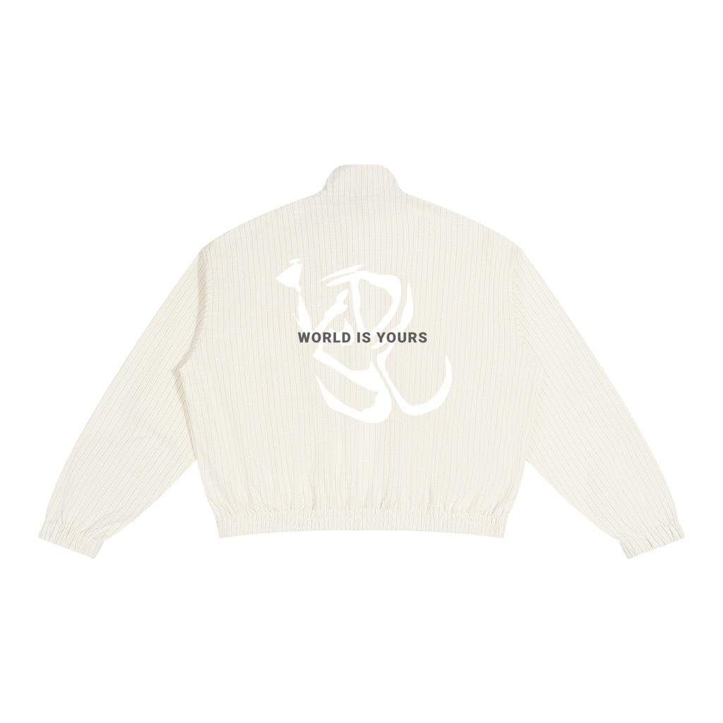 Unisex Striped Full-Zip Track Jacket