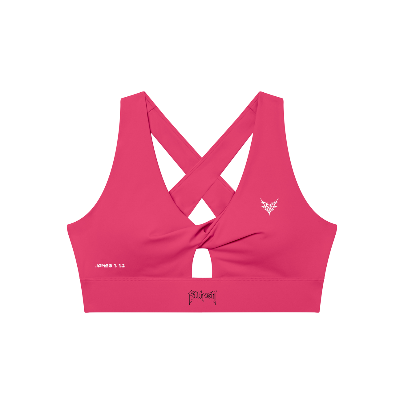 Women's Twist Front V-Neck Sports Bra
