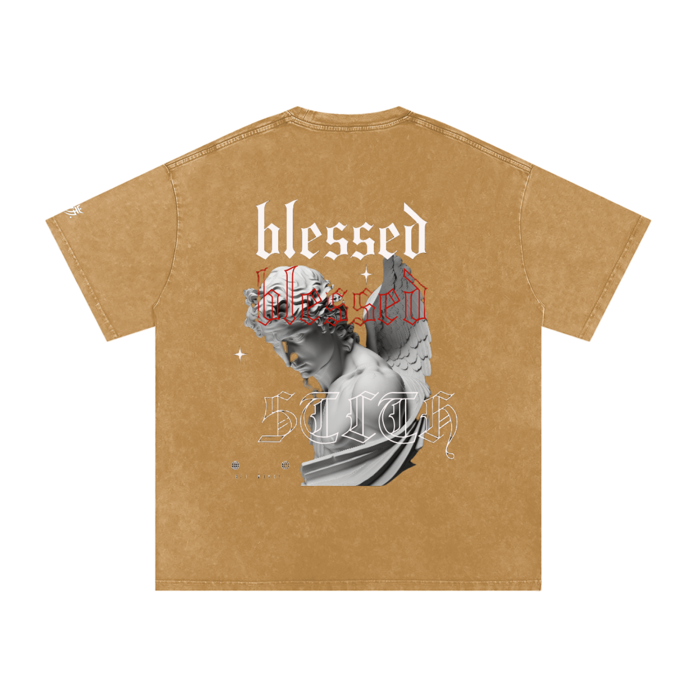 Snow Washed Oversized Cotton T-Shirt