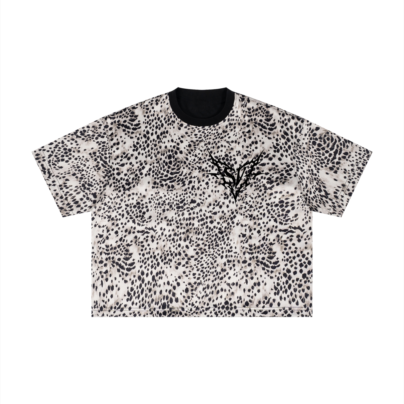 Unisex Leopard Print Boxy T-Shirt
