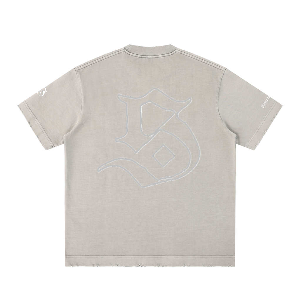 SDE Vintage Washed Frayed T-Shirt