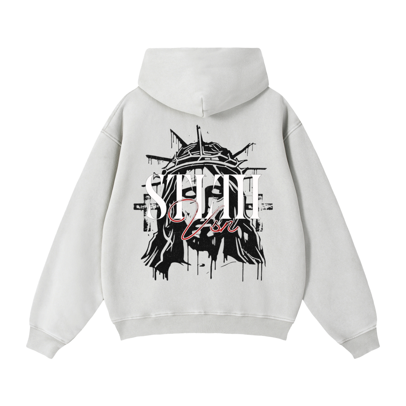 Zip-Through Stlth Jesus Hoodie