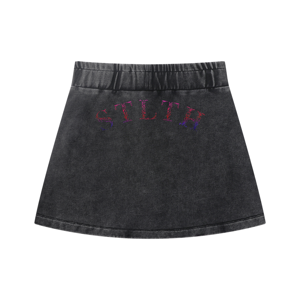 Women's Mineral Wash Mini Skirt