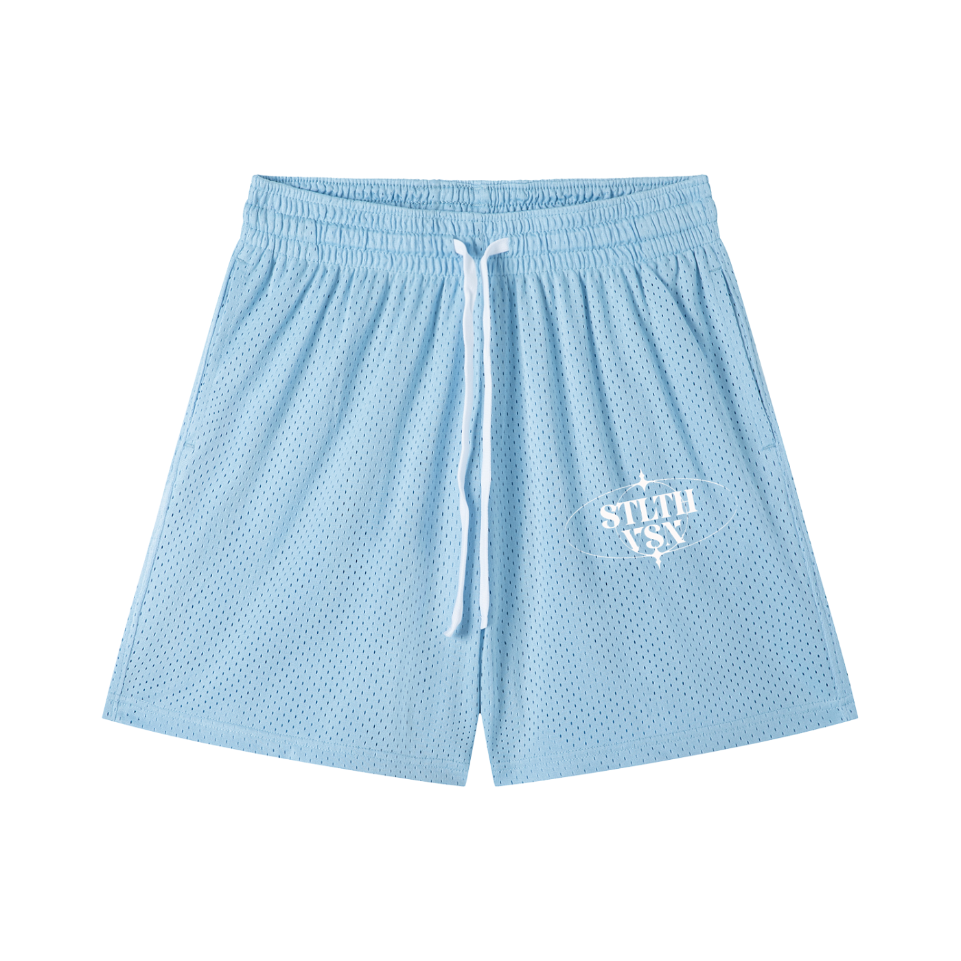 Mesh Drawstring Shorts