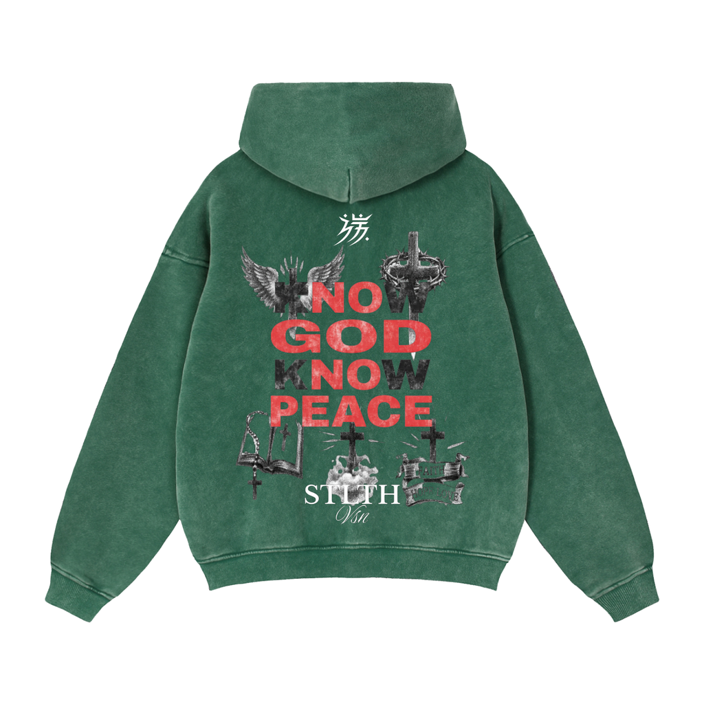 002 Know God Know Peace Zip-Through Boxy