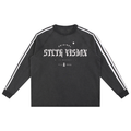 Snow Washed Contrast Tape Sweatshirt
