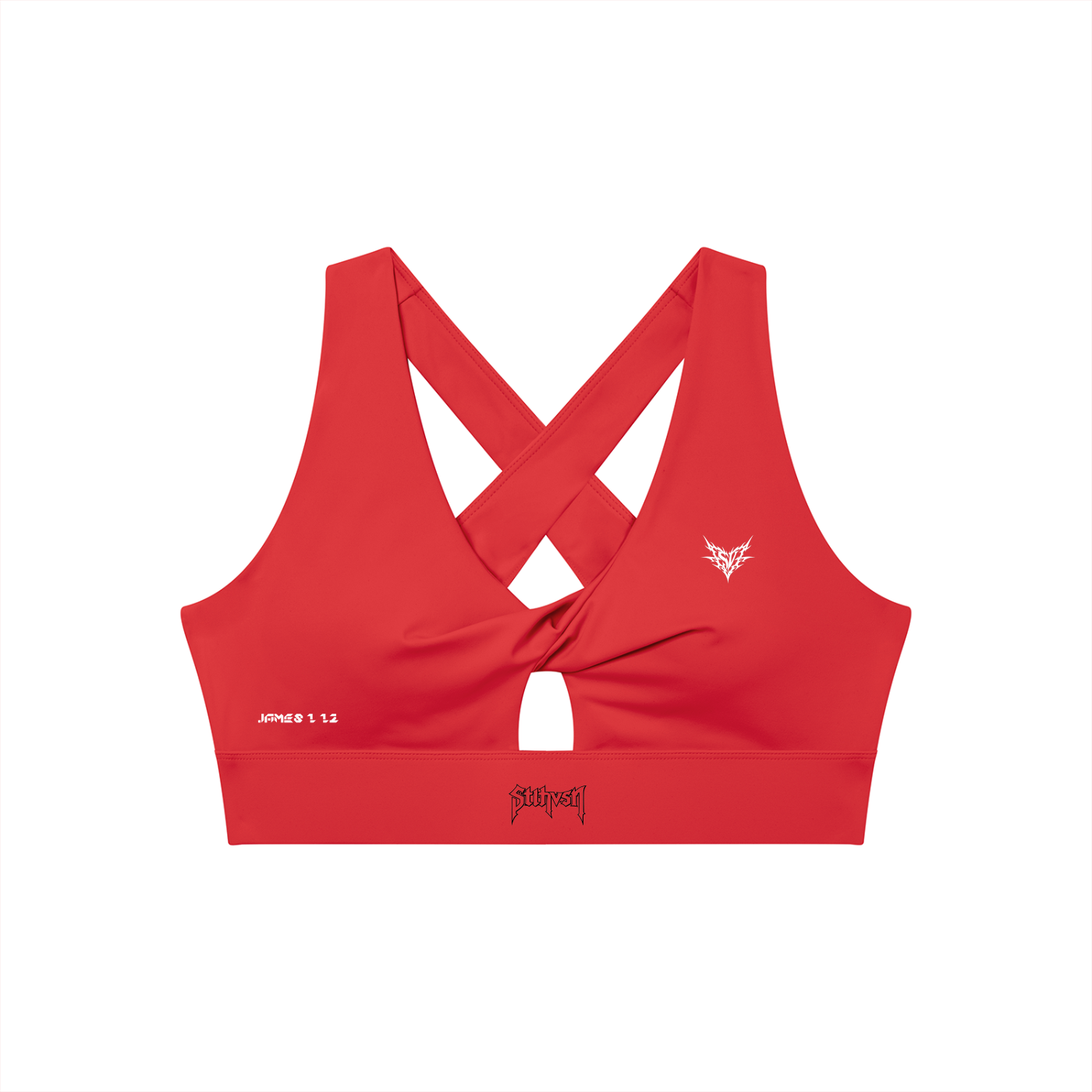 Women's Twist Front V-Neck Sports Bra