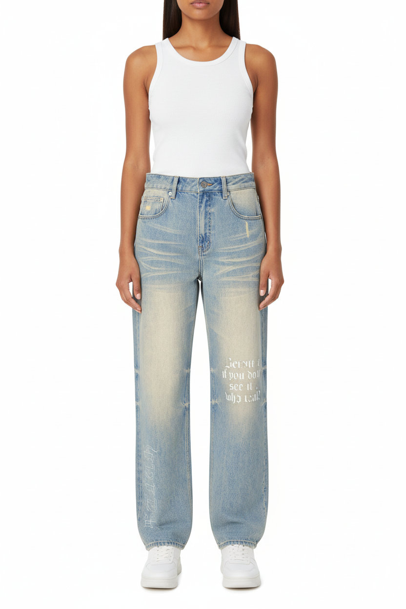 Who Will ? Raw Hem Denim Jeans