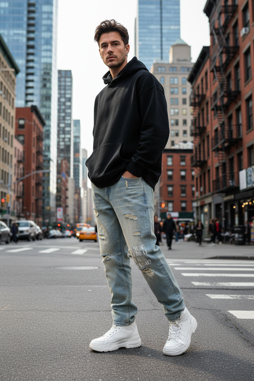 Who Will ? Raw Hem Denim Jeans