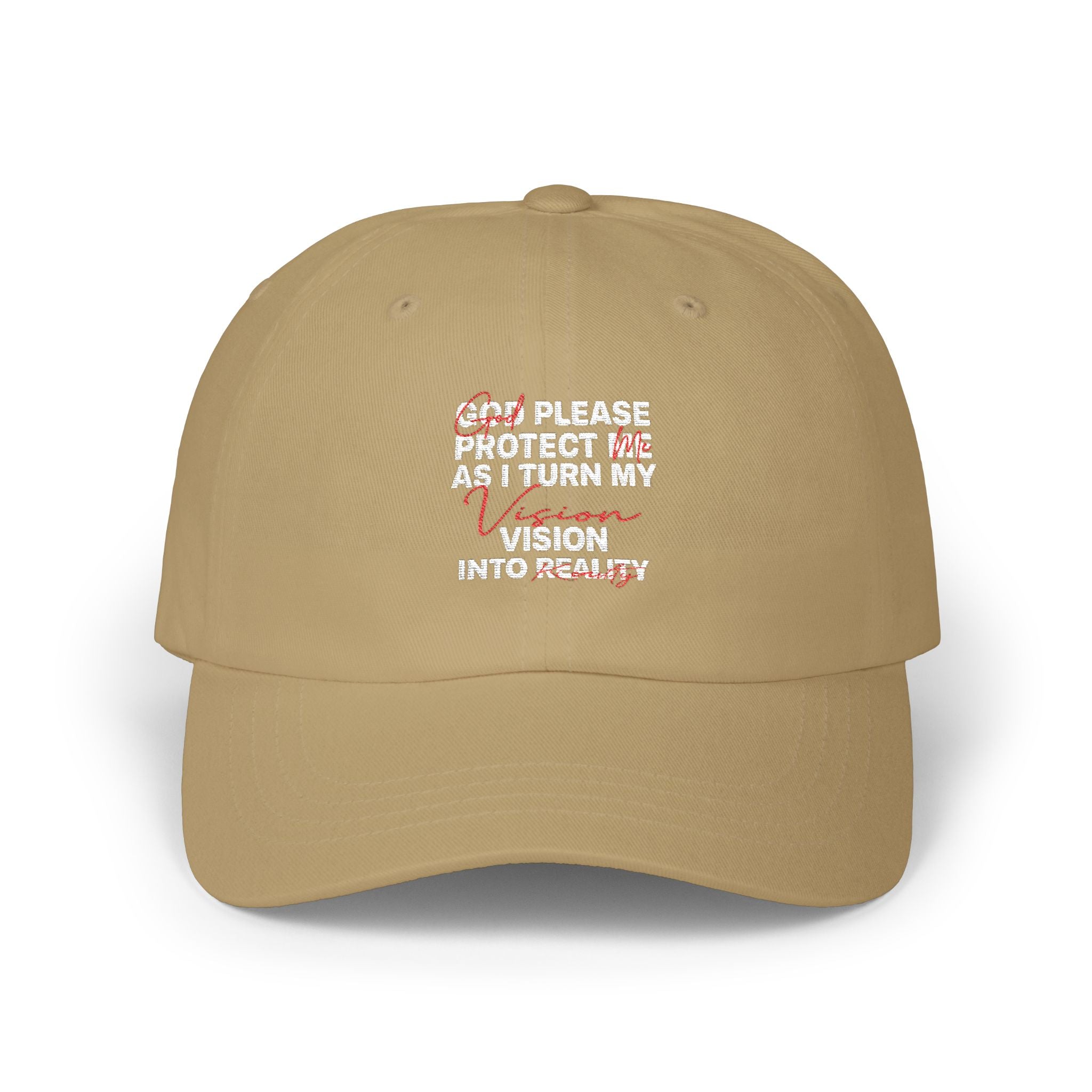 V2R Dad Cap — "Please Protect Me & Return My Vision" Embroidered Baseball Hat
