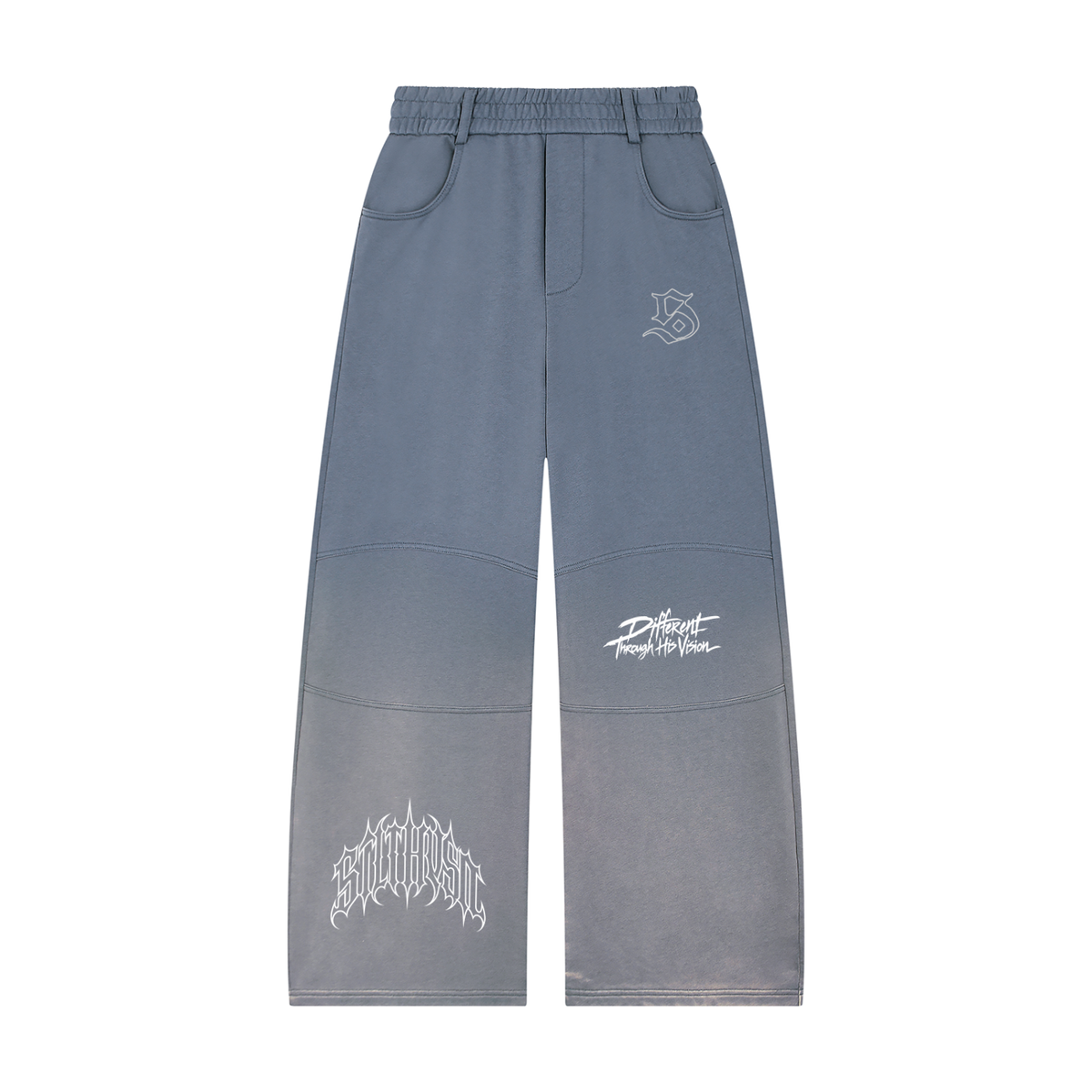 Tranquil  Sunfade Paneled Barrel Leg Sweatpants