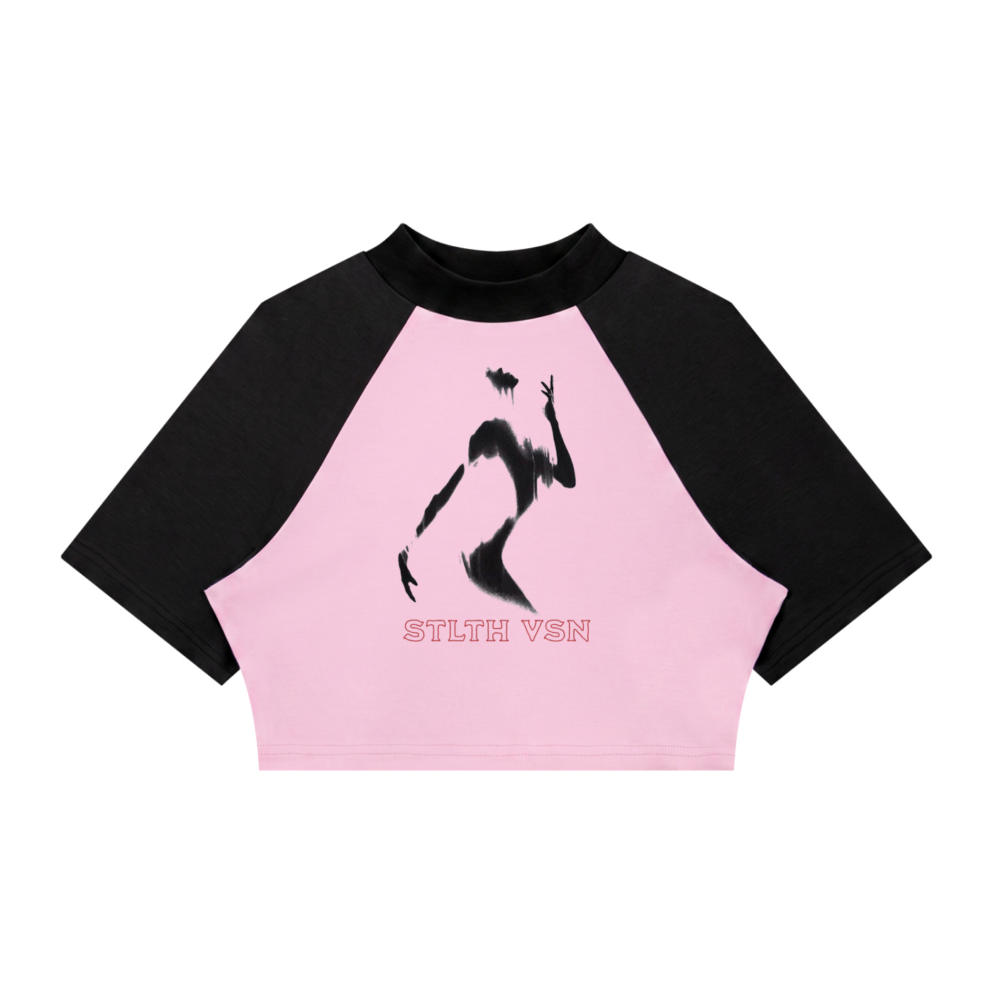 Women’s Color Block Raglan Crop T-Shirt