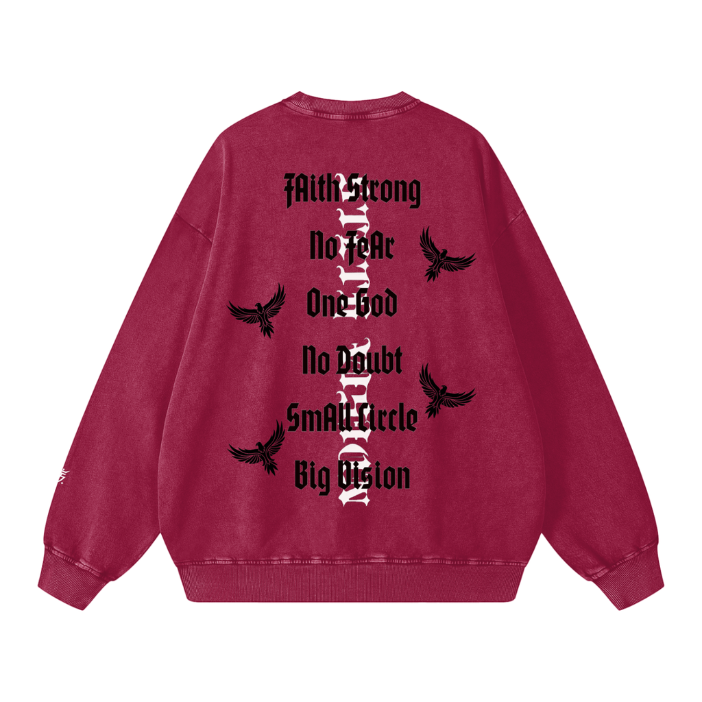 Snow Washed Oversized Sweatshirt