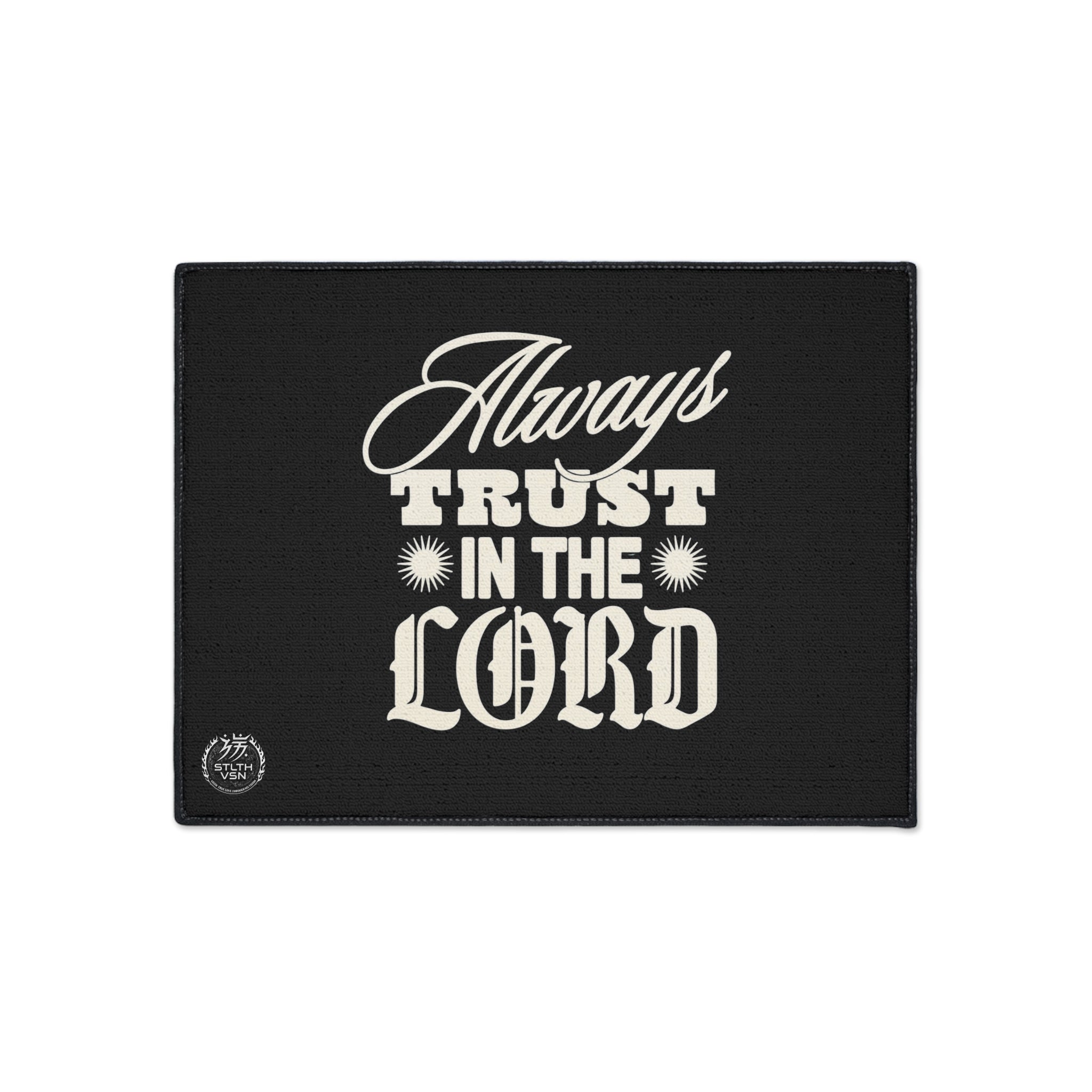 Always Trust in the Lord Heavy Duty Floor Mat — Non‑Slip Religious Welcome Mat