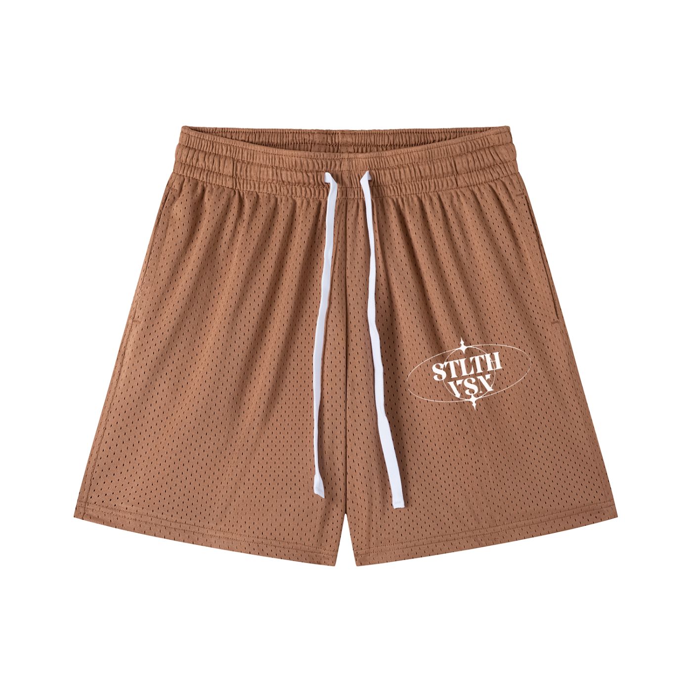 Mesh Drawstring Shorts