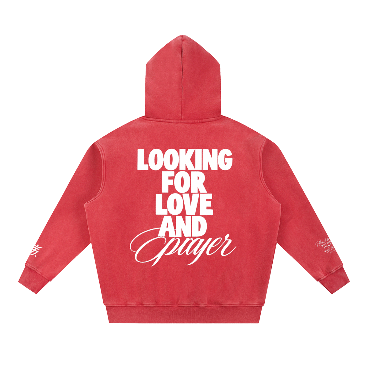SV27 BLESSED  Snow Wash Fleece Oversize Hoodie