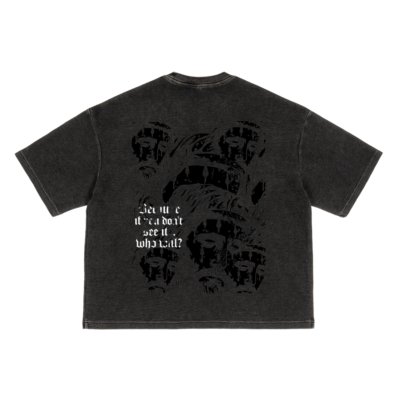 Textured Waffle Washed Boxy T-Shirt