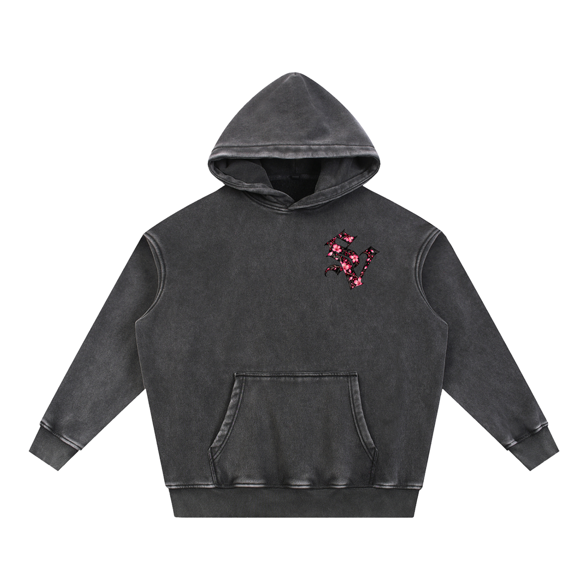 PINK FAITH Fleece Oversize Hoodie