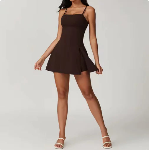 STLTH Backless Yoga Romper with Padded Sports Bra