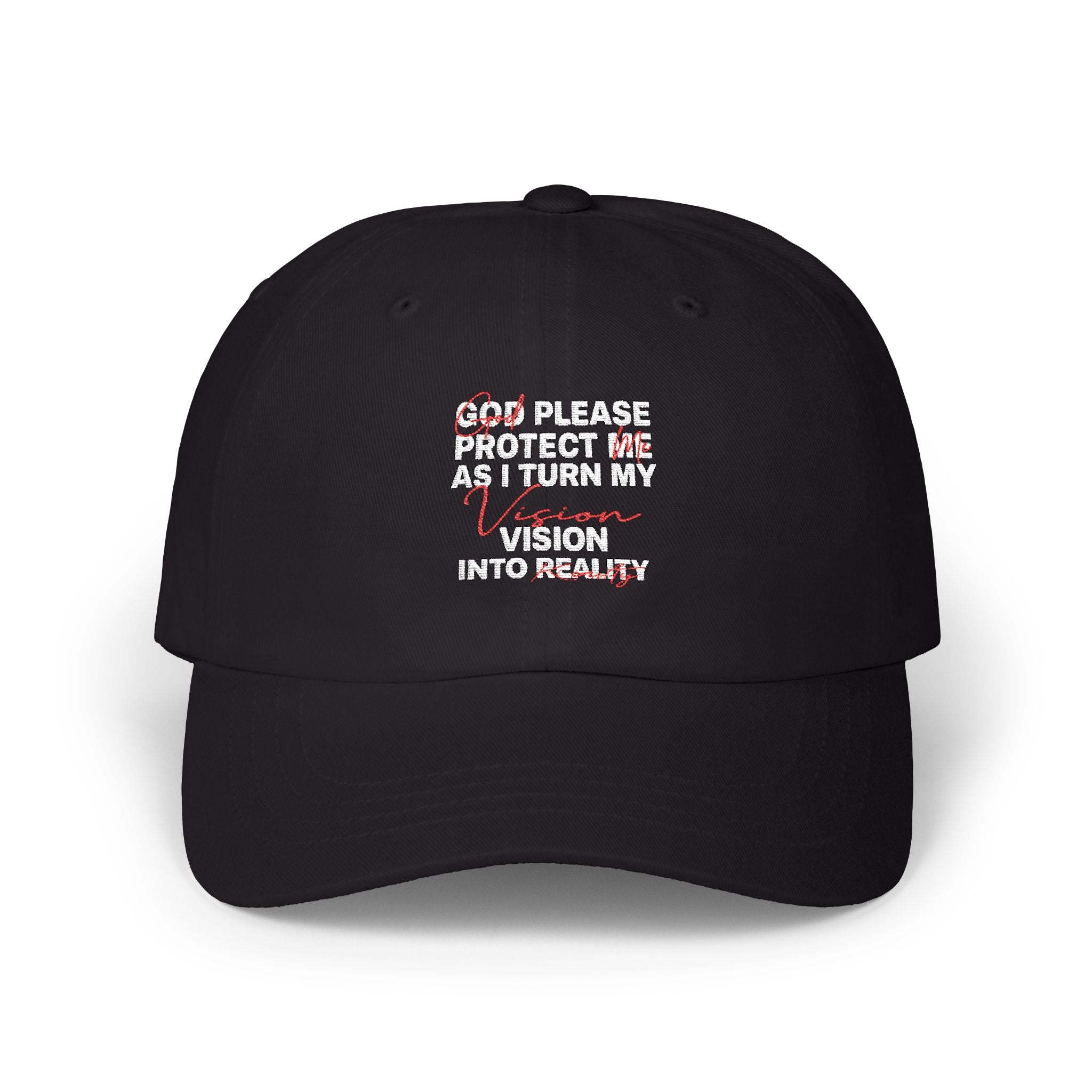 V2R Dad Cap — "Please Protect Me & Return My Vision" Embroidered Baseball Hat