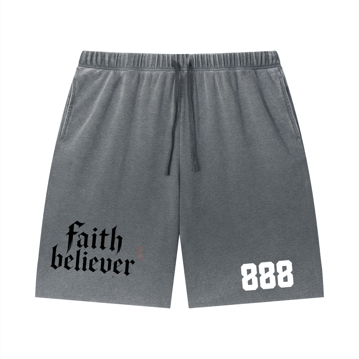 888 Wash Waffle Shorts Set