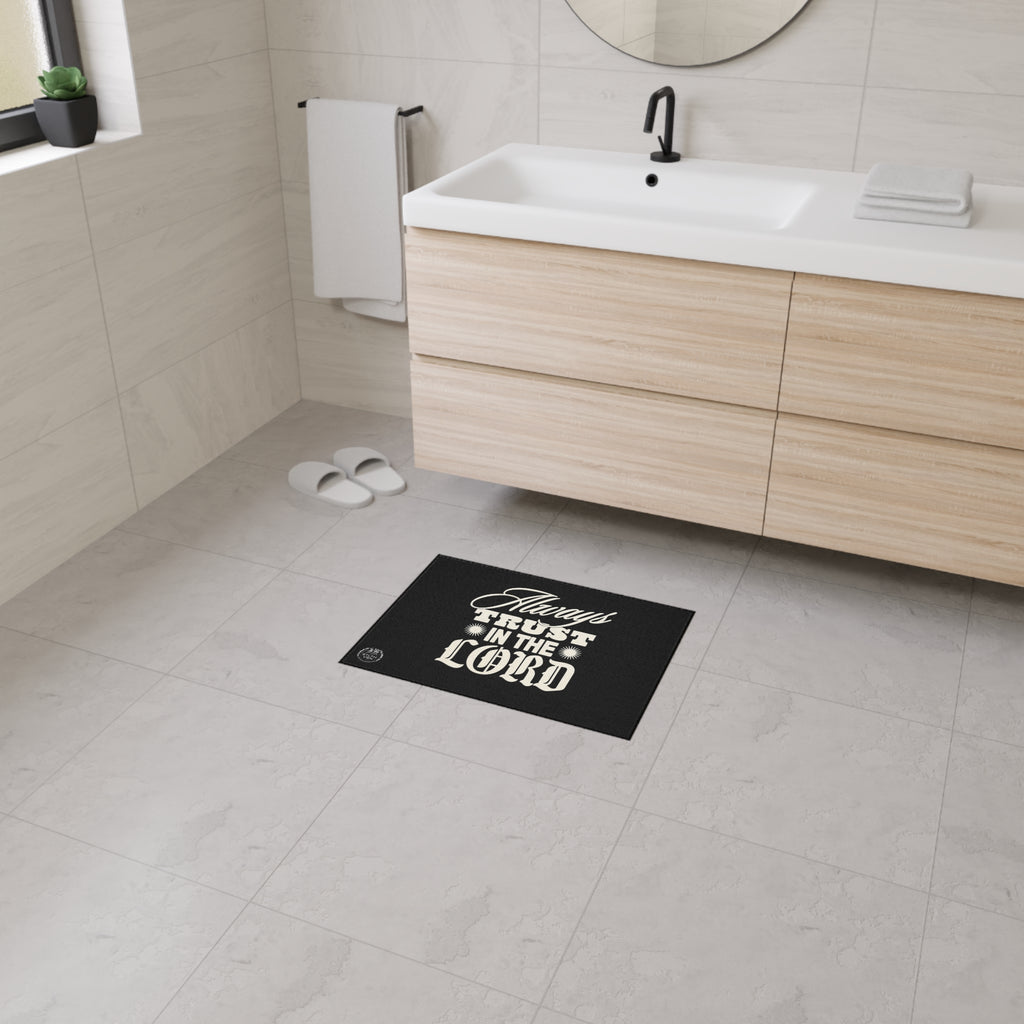Always Trust in the Lord Heavy Duty Floor Mat — Non‑Slip Religious Welcome Mat
