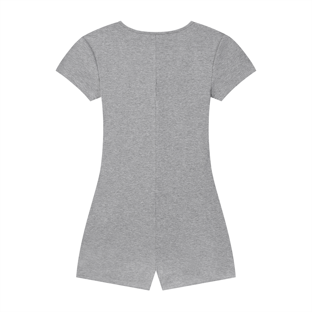 Barb Heart 01 Women's Dual-Function Cape Tie-Waist Romper