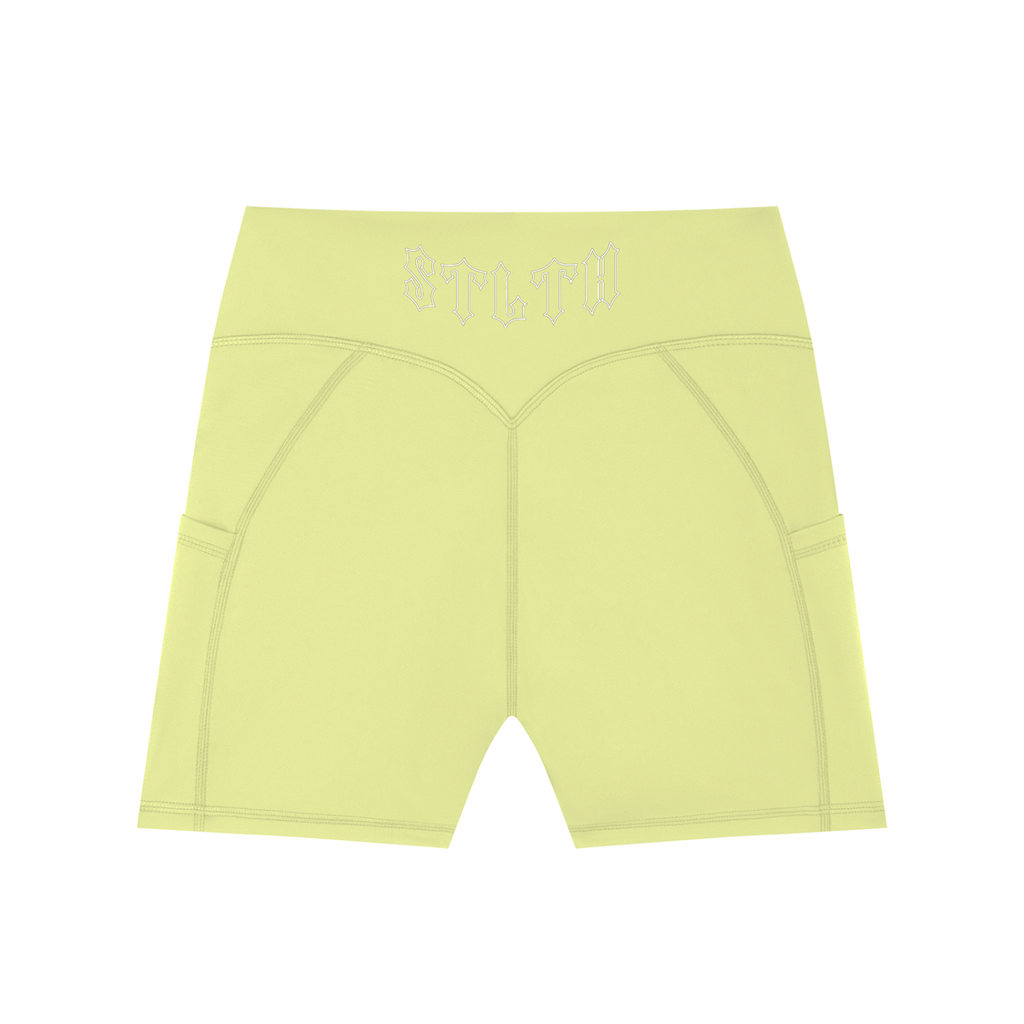 Women's High-Waisted Pocket Biker Shorts