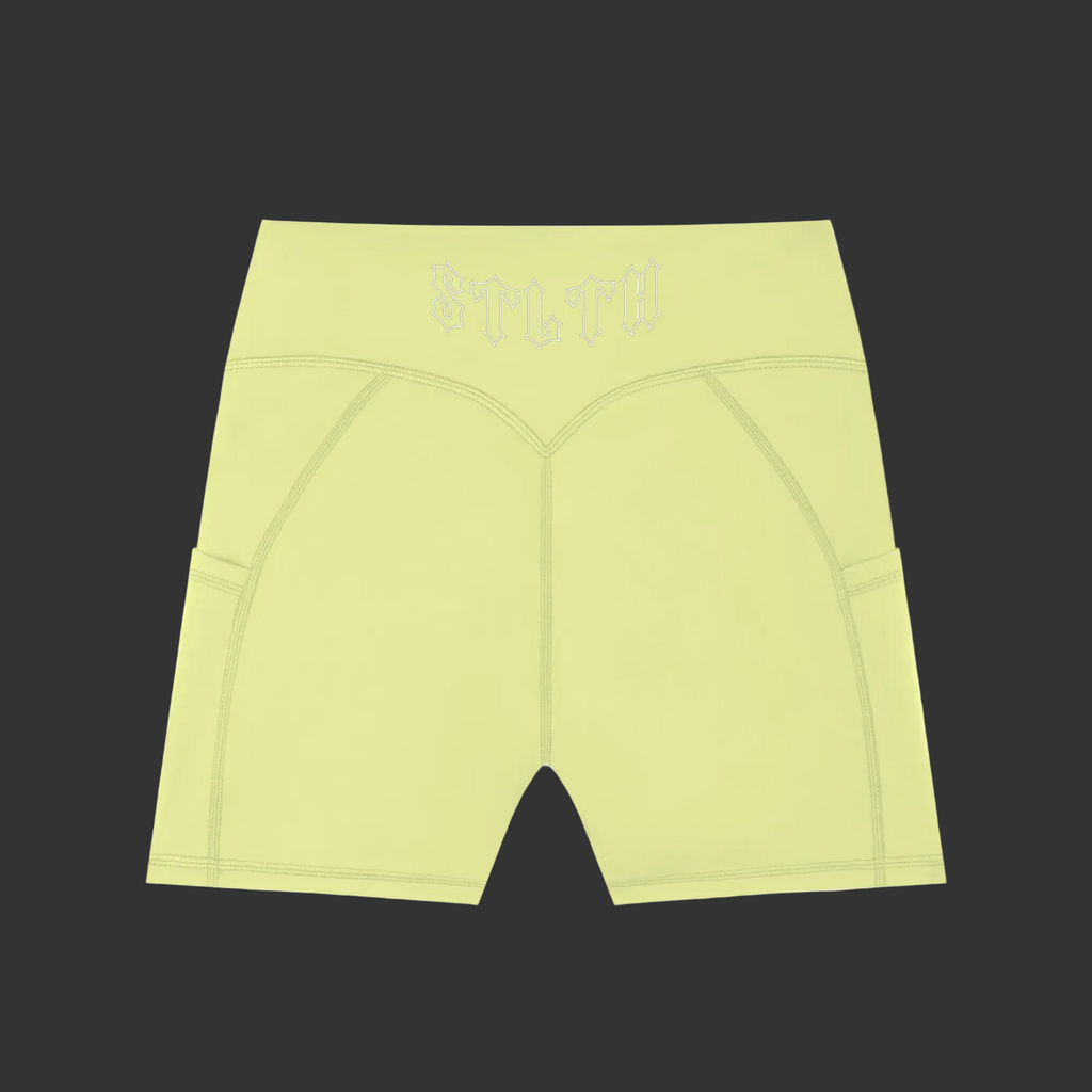 Women's High-Waisted Pocket Biker Shorts