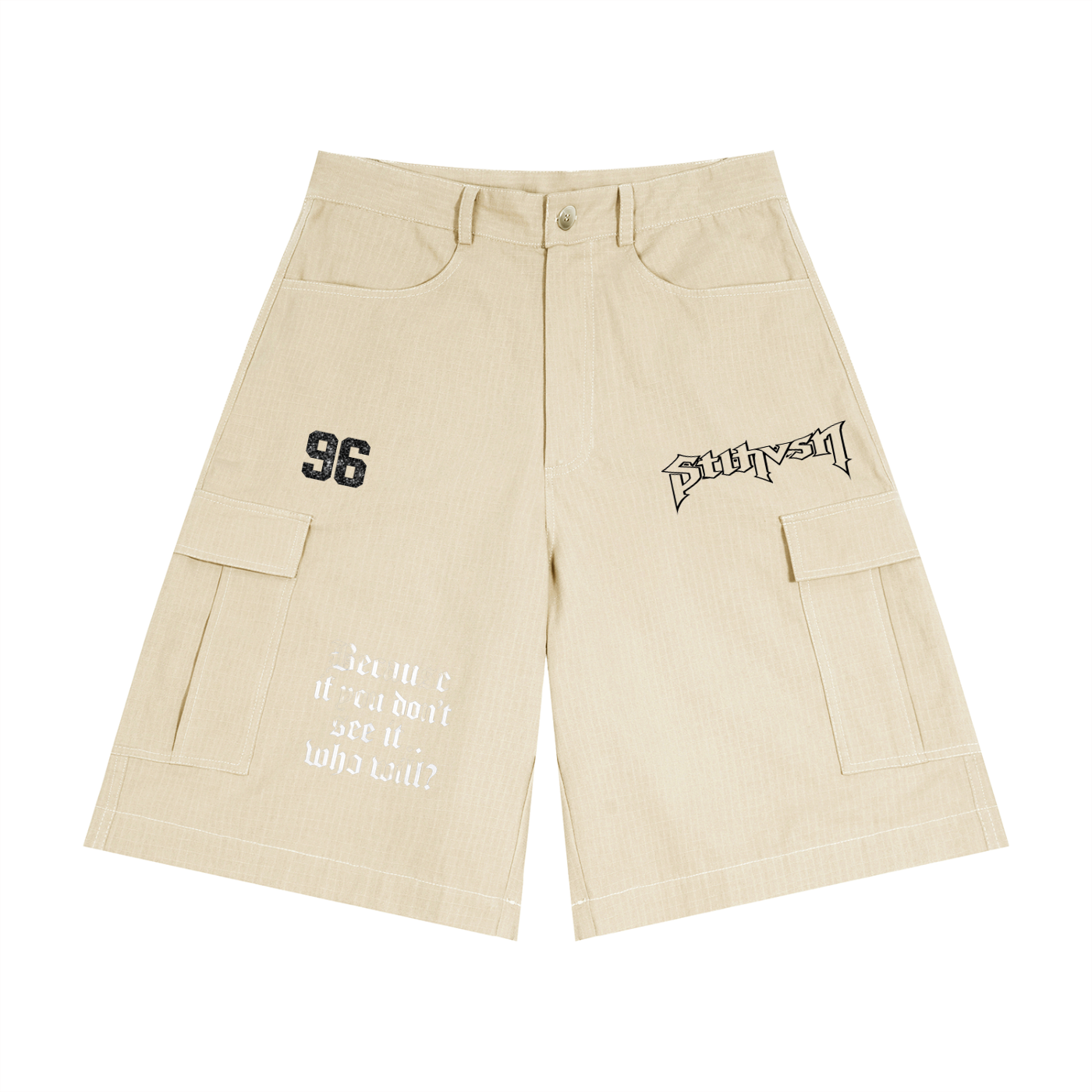 Unisex Woven Cargo Shorts