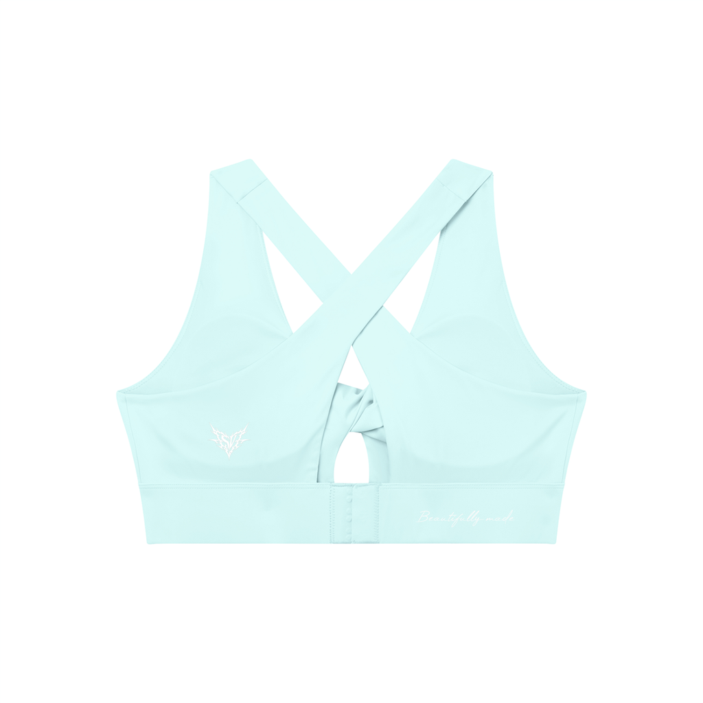 Women's Twist Front V-Neck Sports Bra
