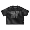 See-through Boxy Net T-shirt