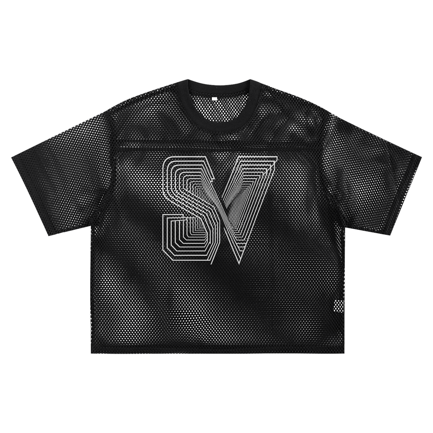 See-through Boxy Net T-shirt