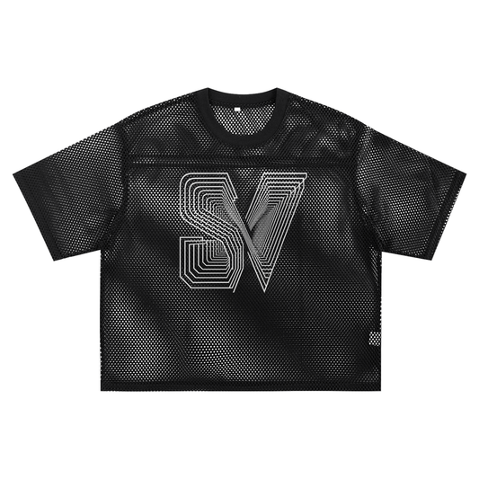 See-through Boxy Net T-shirt
