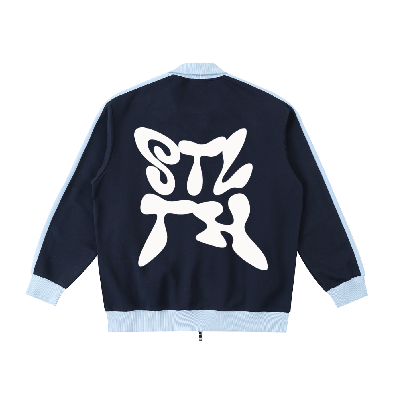 Contrast Trim Stand Collar Jacket