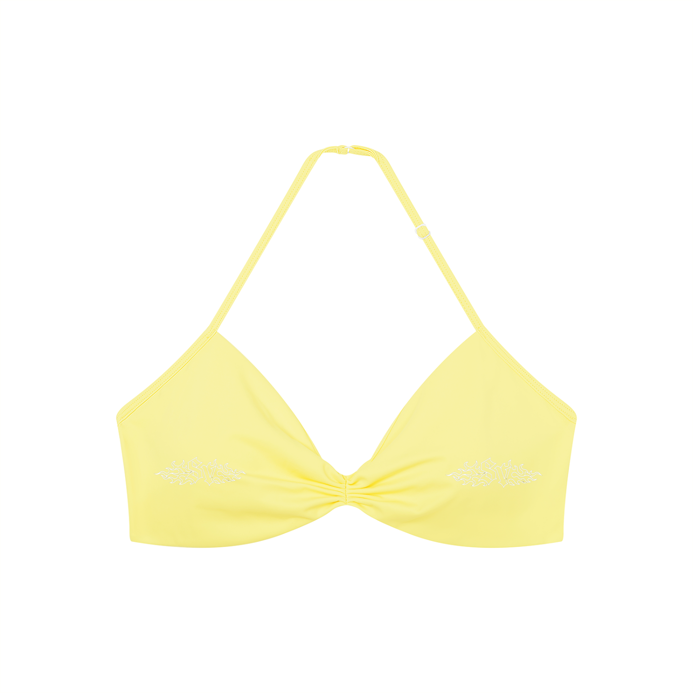 Women’s Ruched Halter-Neck Sports Bra