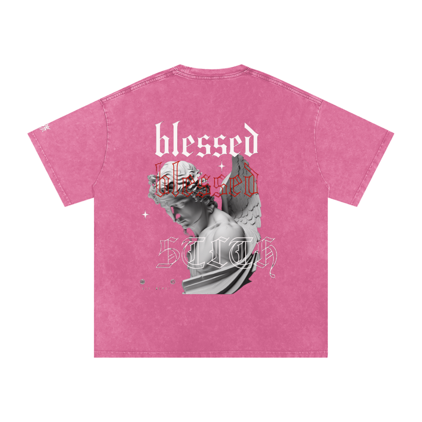 Snow Washed Oversized Cotton T-Shirt