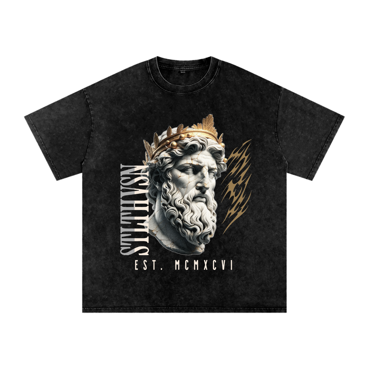 STLTH VSN Acid Wash Oversize