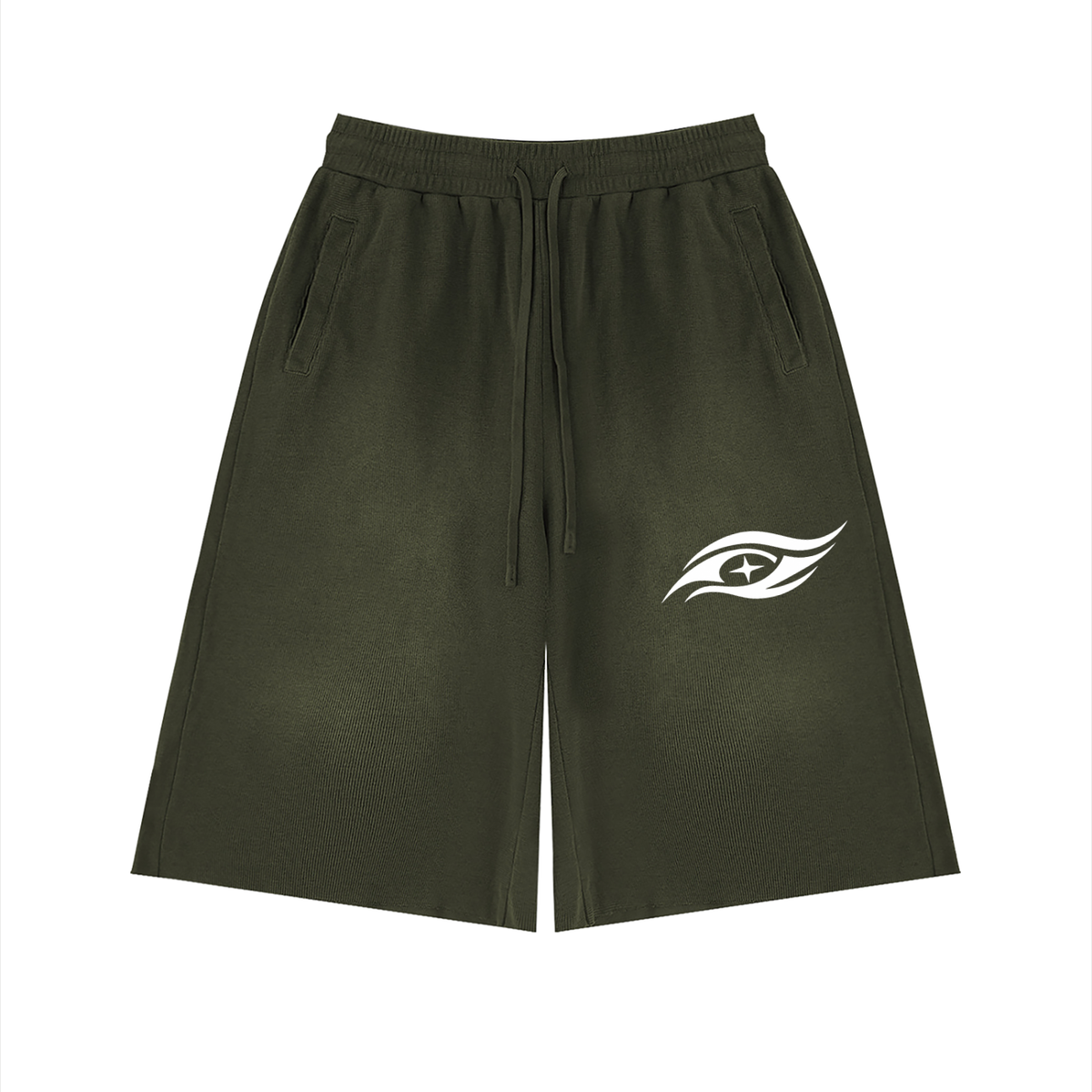 A Eye Raw Edge Shorts